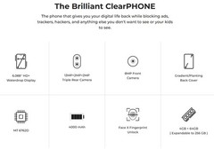 Freedom Phone ClearPhone 220 Pearl White 6 inch 64gb NEW IN OPEN BOX