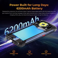 HOTWAV Cyber 17 Outdoor Smartphone Andriod 16 phone 16GB+128GB 6,75 in GPS