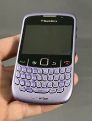 Smartphone BlackBerry Curve 8530 Verizon Wireless Purple White Screen As Is Part