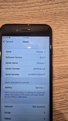 Apple iPhone 7 Matte Black 32GB Unlocked Smartphone – Black. Tested Works (Read)