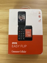 IRIS Easy Flip 2.8″ 8GB Steel Gray Consumer Cellular Prepaid Cellphone