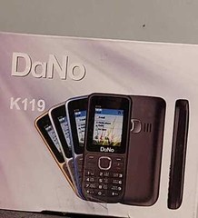 2 Phones Dual SIM K119 Unlocked GSM850 Basic Buttons Mobile Phone Blue & White