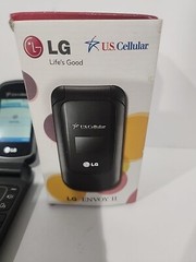 LG Envoy II UN161 Black ( U.S. Cellular ) Rare Cellular Flip Phone – USED