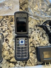 Motorola i576 Flip Phone Black/Gray Sprint Nextel GPS Speakerphone 20KB