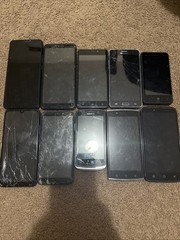 Lot of 10 Phones (Samsung, Vortex, Coolpad, Cricket)