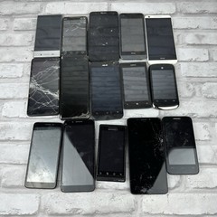 Smartphones Mixed Lot of 15 Assorted Parts and Repair HTC Alcatel Nokia BROKEN!