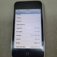 Apple iPhone 3G 16GB Black A1241 AT&T Vintage – Bad Battery Cracked Back