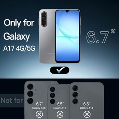 Case for Samsung Galaxy A17 5G / 4G 6.7-Inch, Shockproof Bumper Protective Cover