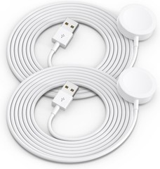 2Pack 5ft/1.5m Apple Watch Charger USB Magnetic Wireless Fast iWatch Charger Por