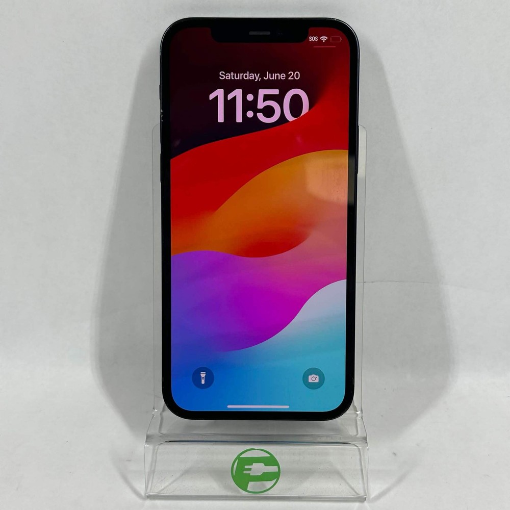 Broken Unlocked Apple iPhone 12 64GB 17.5.1 MGF43LL/A Bad Battery
