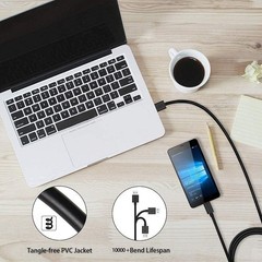 Fast Charge 2-Pack Micro USB Cables 10Ft & 6Ft for Android Devices