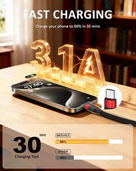 2 ft USB C Cable 2 Pack, USB to USB C Cable 2ft, Braided Fast Charging Cord