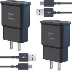 Type-C Fast Charger Adapter for Samsung Galaxy S25, S24, S23, 6.6ft Cable