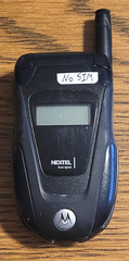 Motorola i series ic502 – Black ( Nextel ) Rare iDEN PTT Flip Phone – Works READ