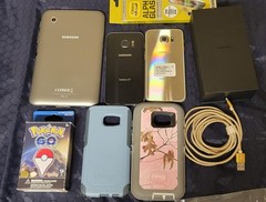 Samsung Galaxy S6/S7 Phones and Samsung Galaxy Tablet 3 + Accessories Bundle