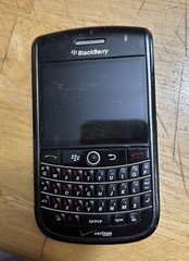 blackberry phone- Does Power On. Not Sure If Works- Needs Battery And Power Cord