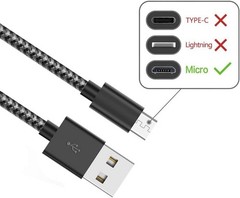 6-Pack 5ft Micro USB Fast Charger Cable for Android, Samsung, LG, Nexus