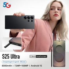 I25 Ultra 7.3 Inch Smartphone tylus 4+64G Real 4G Android 12 Mobile Phone