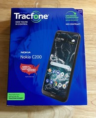 Nokia C200 32GB Blue TracFone Prepaid LTE Android 12 6.08″ 13MP N151DL