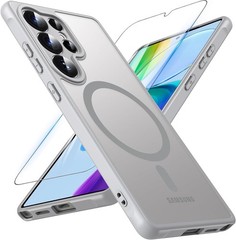 6.86 Inch Case & Tempered Glass Screen Protector for Galaxy S25 Ultra Shockproof