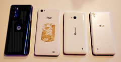 4 Cell phones for restoration-parts: Microsoft, Motorola, LG, Figo