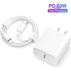 3FT USB-C Cable 20W Fast Charger Wall Adapter Usb For Apple iPhone 14 13 12 11 +