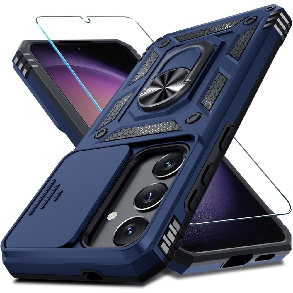 For Samsung Galaxy S25 Case with Shockproof Protective Cover & Screen Protector