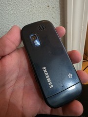 Samsung Gravity 2 II SGH-T469 – Blue and Silver ( T-Mobile ) Phone – Gray Back