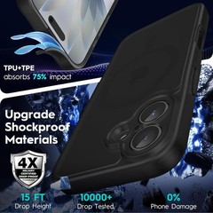 iPhone 17 Case Soft Shockproof Protective Phone Cover Compatible with Mag Safe