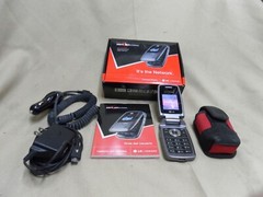 LG VX5400 – Gray (Verizon) Cellular Flip Phone with chargers and belt holster