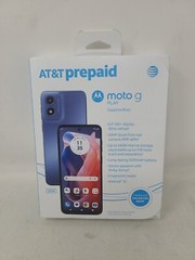 New & Sealed – Motorola Moto G Play (2024) Blue At&t Prepaid Smartphone 64GB