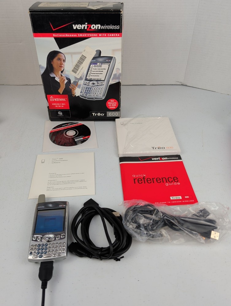 Palm Treo 600W For Verizon W/ Box And Accessories – Working – As Is –