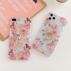 Case for iPhone 8 Plus/ 7 Plus 5.5 inch Flower Cute Design for Women Girls 360 D