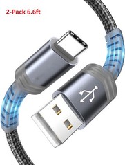 Cable USB C de carga rápida, Cargador USB A a Tipo C Samsung Galaxy S10 9 8 Plu