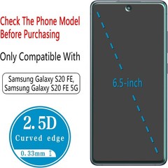 2 Pack Tempered Glass Screen Protector for Samsung Galaxy S20 FE 9H Case Friendl