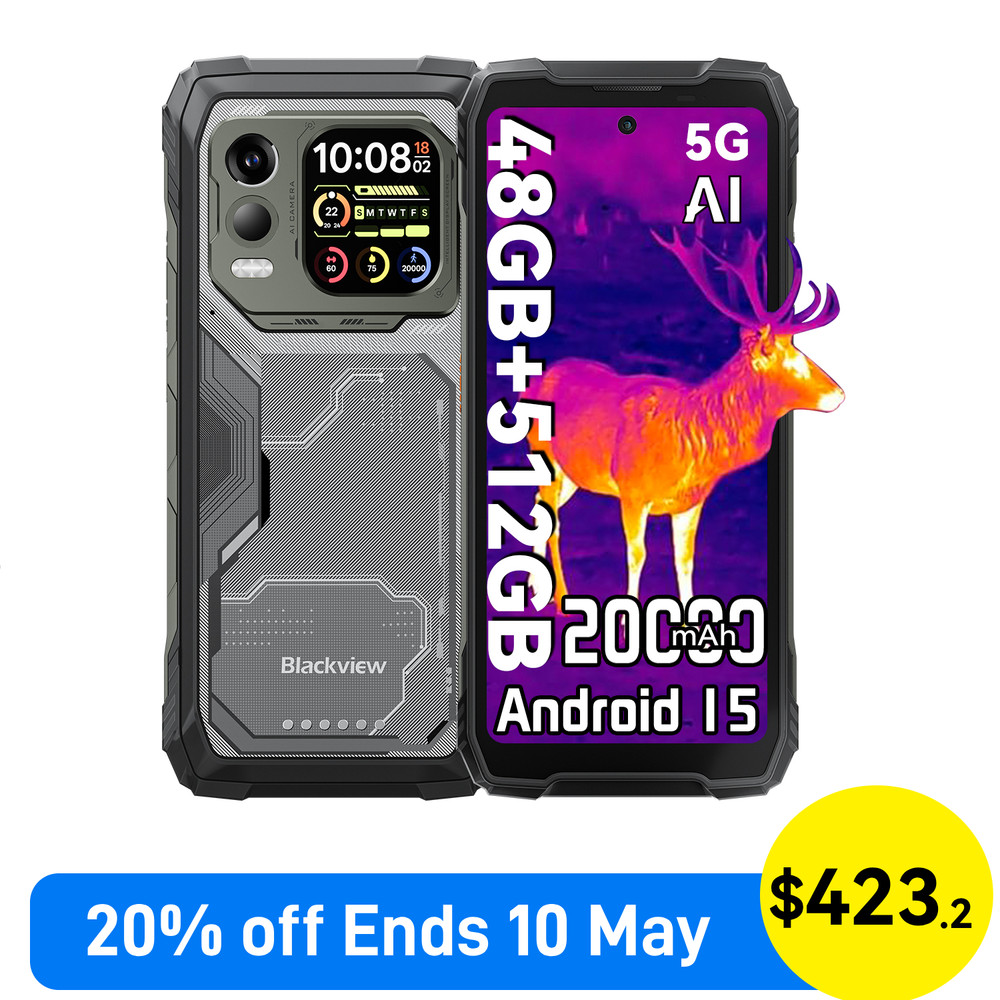 Blackview XPLORE 1 Pro 5G Rugged Smartphone 48GB+512GB FLIR Thermal Imaging NFC