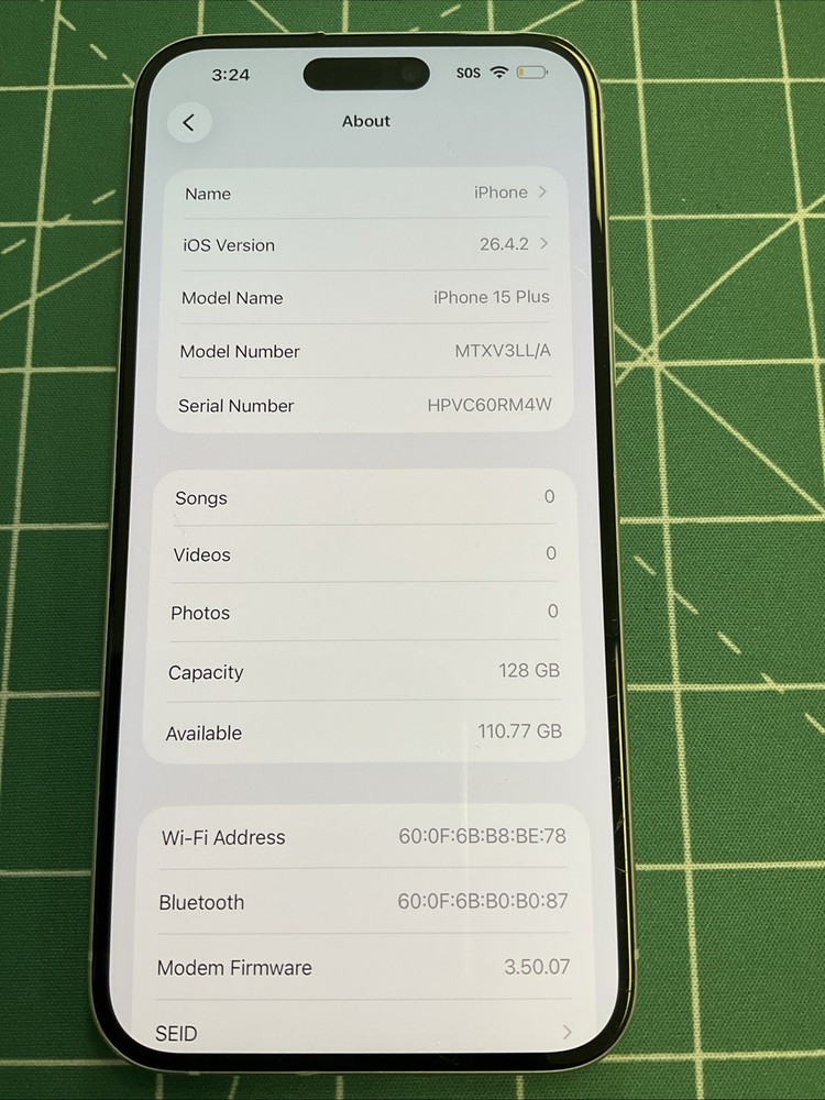 Apple Iphone 15 plus unlocked 128gb Fair