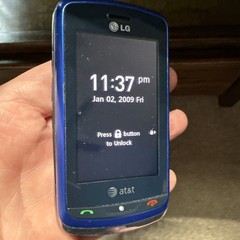 LG XENON * GR500 * AT&T Slider Cell Phone * Blue * No SD Card *