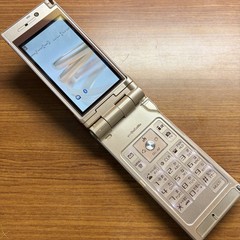 NTT docomo FOMA P905i Panasonic Pink Gold Flip Cell Phone Retro Gaming Japan