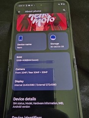 Motorola Razr+ 2024 256GB Black 12GB RAM 32MP 50MP AT&T Flip Smartphone