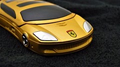 Cell Phone S I T Ferrari Style Car Dual SIM LED Mobile Flip Phone #x7s6apPlE8I