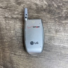 LG VX3300 Silver 128×128 Pixels Single SIM (Verizon) Cellular Flip Cell Phone