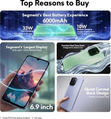 POCO C85 (Black, 128 GB 6GB RAM) Dimensity 6300 Processor Global Version.