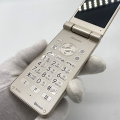Sharp AQUOS Keitai SH-01J Gold Flip Phone Unlocked SIM Free Used & Tested Japan
