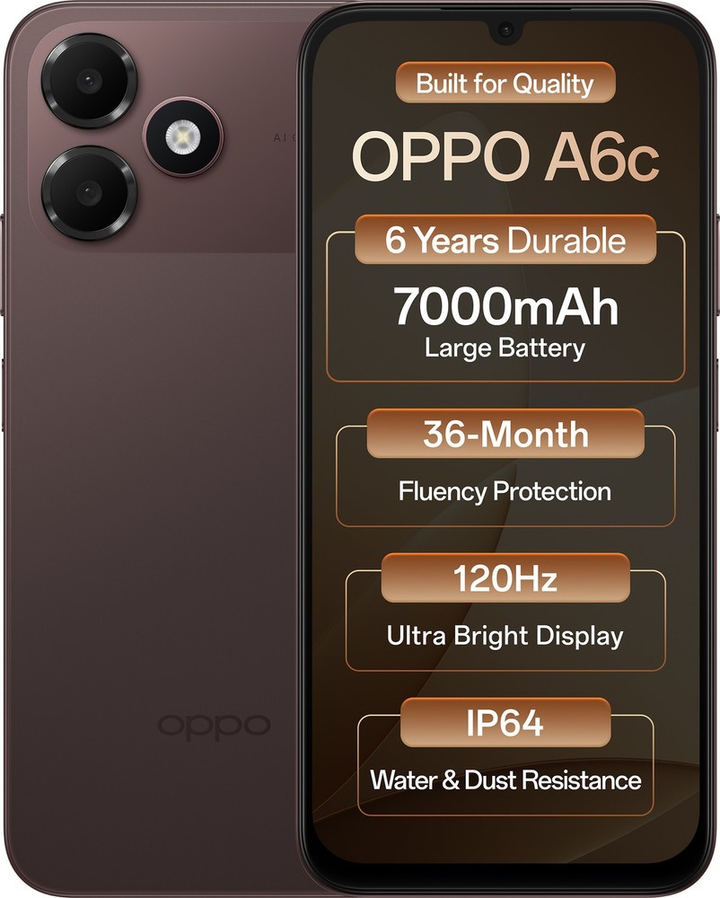 OPPO A6c (Brown, 128 GB 4GB RAM) T7250 Octa Core Processor Global Version.