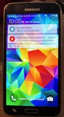 Samsung Galaxy S5 SM-G900V (Verizon) Black 16GB Fast Ship Good Used Cracked