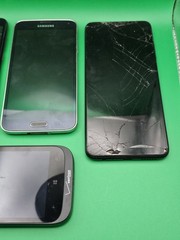 Mix Lot of 4 Samsung S5 Galaxy A035 TCL Carl 4G Untested For PARTS ONLY Broken