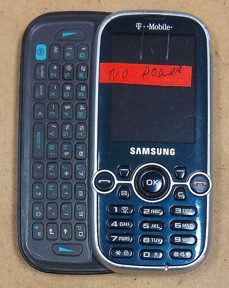Samsung Gravity 2 II SGH-T469 – Blue and Silver ( T-Mobile ) Rare Slider Phone