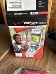LG VX3100A Verizon Flip Phone Vintage Cell Phone Works Great Everything Included