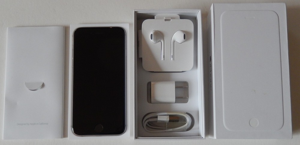 Apple iPhone 6 – 64GB – Silver (Verizon) A1549 (CDMA + GSM)